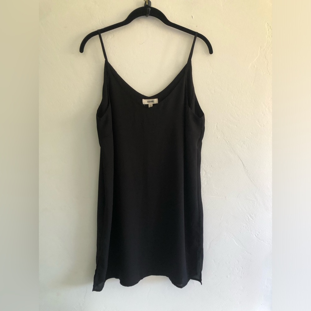 Meraki Dress Women's Large Sleeveless Tank Black